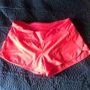 Lululemon Neon Pink Speed Short- Size 8